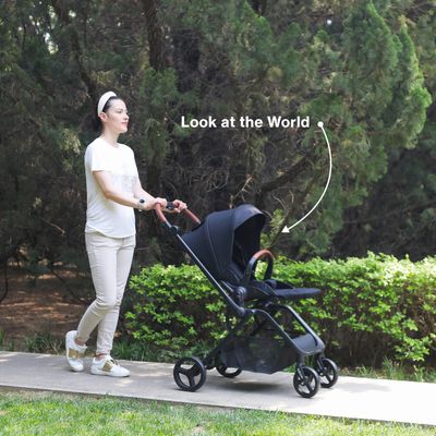 Teknum Stroll-1 Travel System W/ Reversible Stroller And Compacto Baby Car Seat - Black